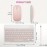 Wireless Keyboard And Mouse Combo Rechargeable Portable Wireless Keyboard Mouse Set For IPhone/IPad/Samsung Tablet Phone Smartphone For Android/Windows